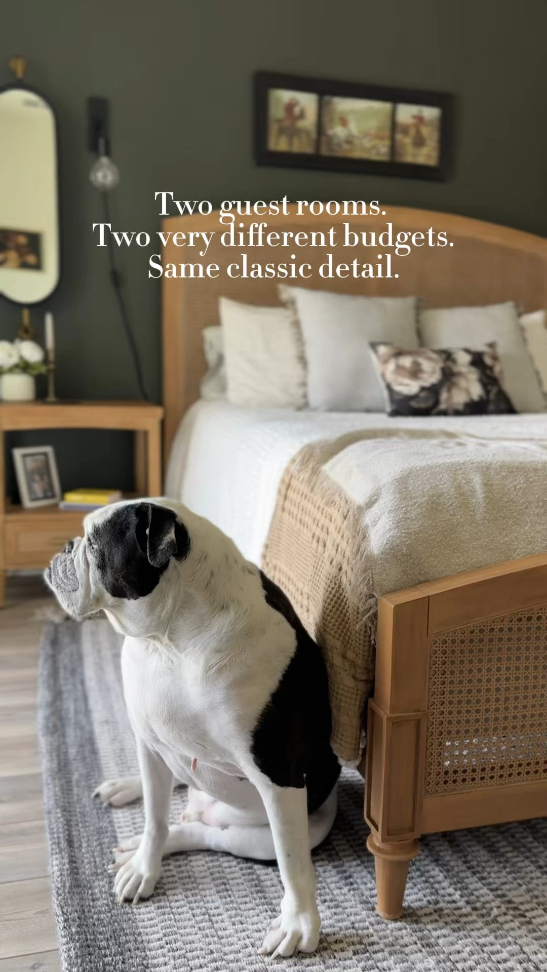 I designed these two guest rooms on very different budgets, but there’s one thing I used in both: cane.

I’ve always loved cane furniture. My grandmother had it in her home, so to me it feels classic—not trendy. And while it can definitely lean coastal, I think it works beautifully in lots of different styles.

For one room, I invested in a cane bedroom set with matching nightstands. For the other, I bought an inexpensive cane headboard and attached it to a basic bed frame.

Two different budgets, but the same classic detail—and honestly, I love them both.

#LTKHome #LTKOver40