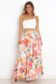 Brentwood Skirt - White Floral | Petal & Pup (AU)