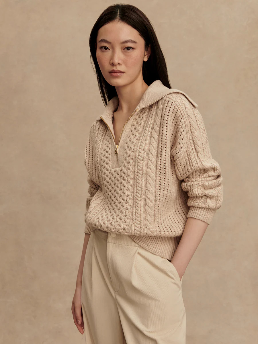 Camello Cable Half Zip 2.0 | Varley US | Varley US