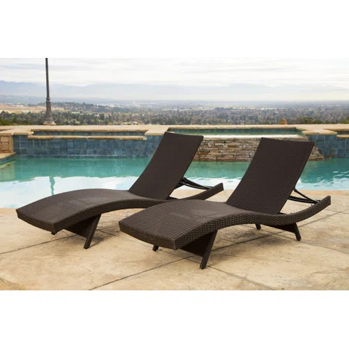 Everlee Outdoor Wicker Chaise Lounge | Wayfair North America