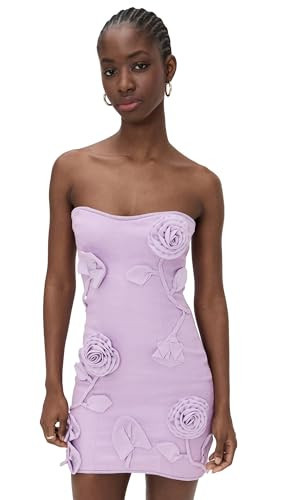 Rendoll Women's 3D Floral Mini Dress, Purple, 12 | Amazon (US)
