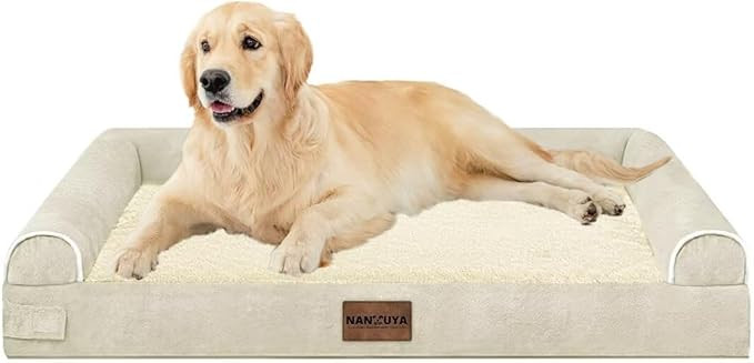 Large Dog Bed Orthopedic Washable: Beds Bolster XL Bed Medium Large Dogs Egg Crate Foam Couch Sof... | Amazon (US)