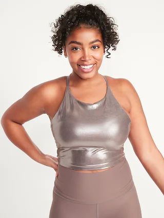 Light Support PowerSoft Longline Sports Bra for Women | Old Navy (US)