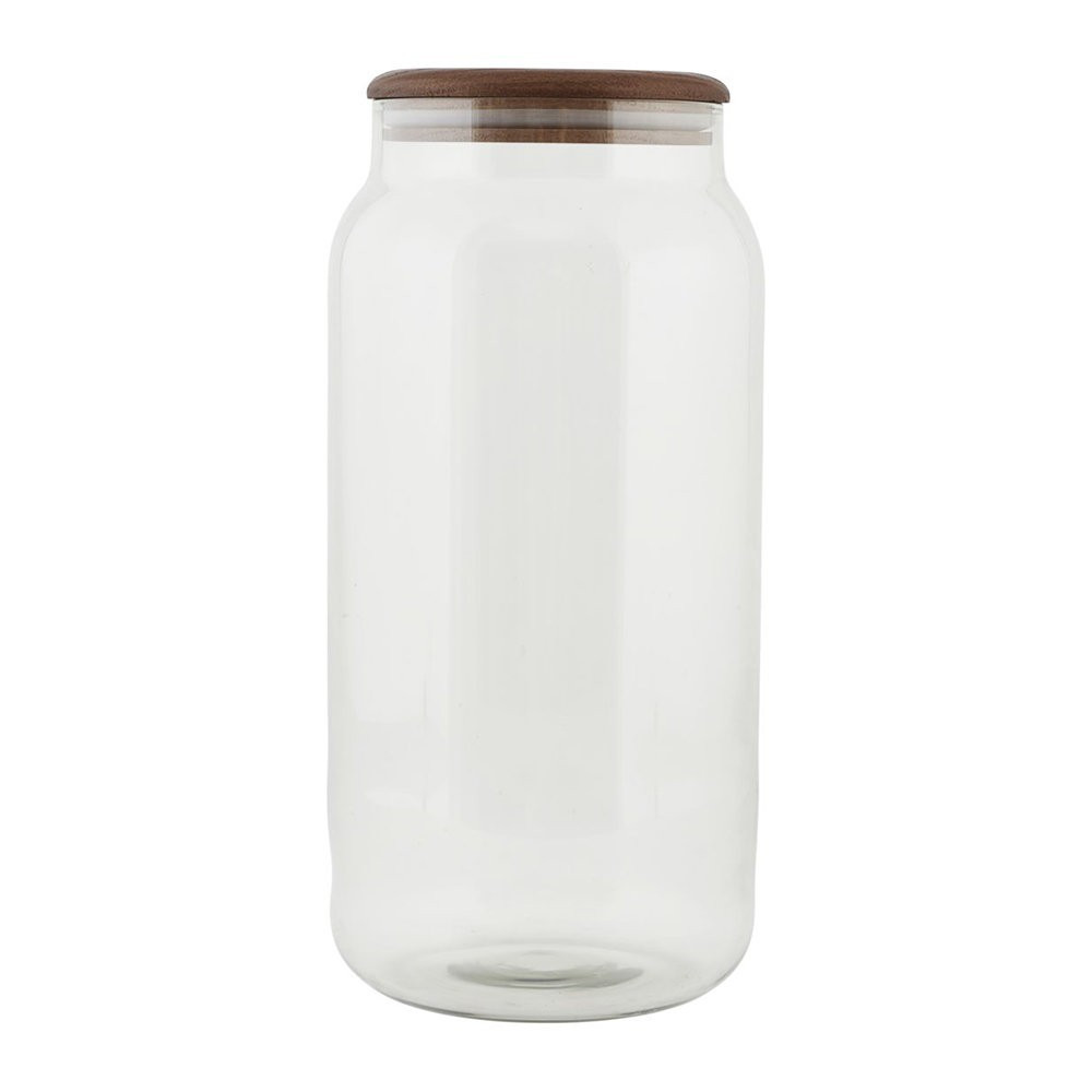 Buy House Doctor Glass Storage Jar With Oak Lid - 28cm | AMARA | Amara (UK)
