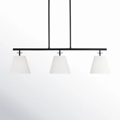 Stephens 3 - Light Shaded Modern Linear Chandelier | Wayfair North America