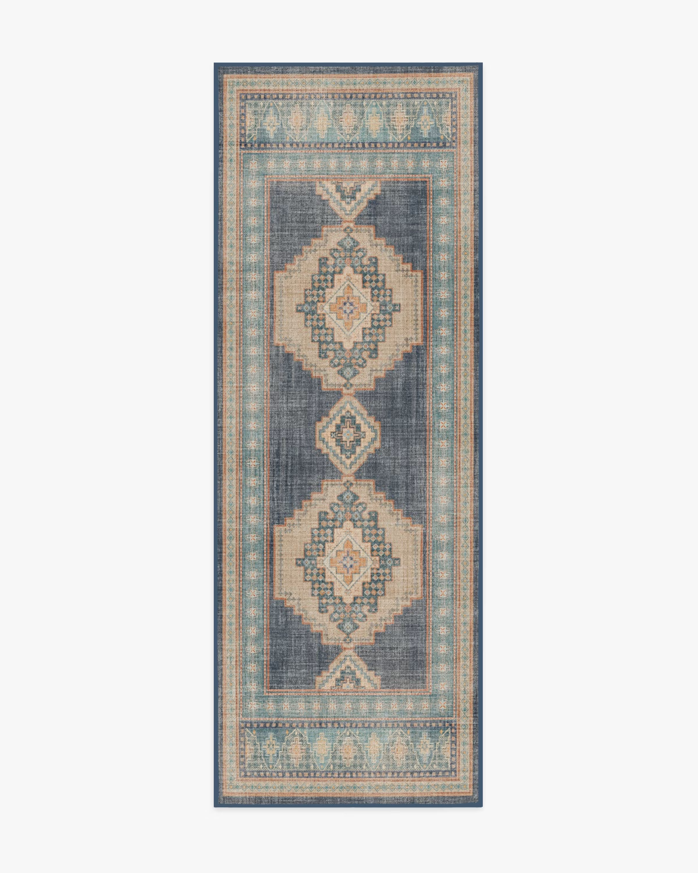 Rayne Soft Navy Rug | Ruggable | Ruggable