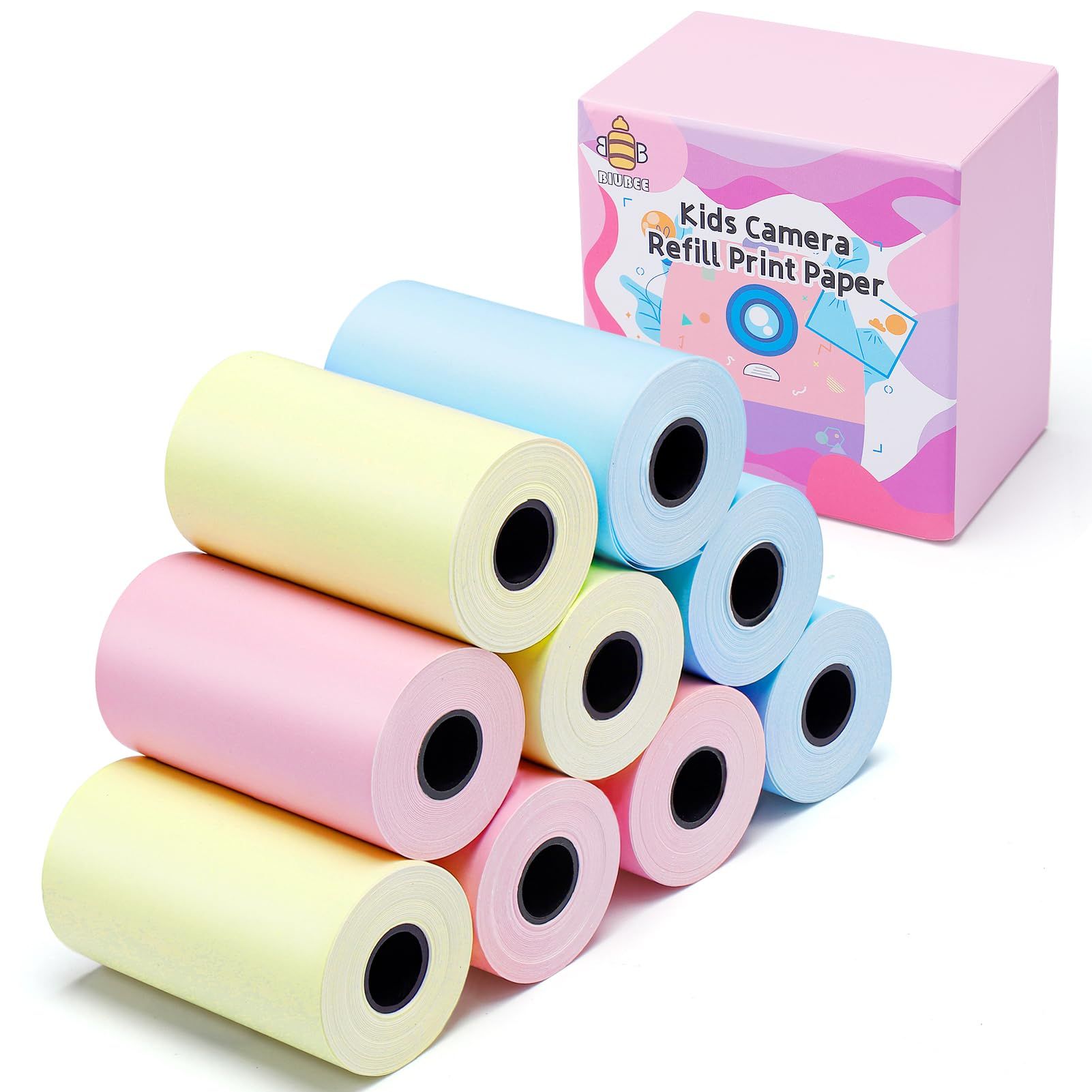 9 Rolls Kids Instant Camera Refill Print Paper- Photo Printer Thermal Paper Rolls Instant Print Came | Amazon (US)