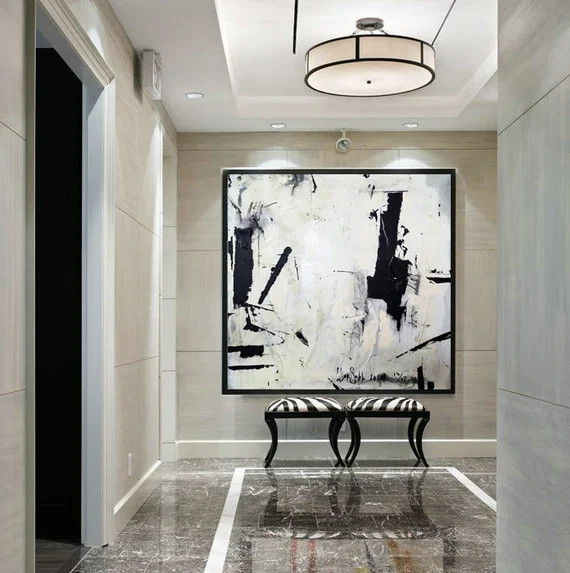 Extra Large Wall Art Canvas Black and White Canvas Wall Art | Etsy | Etsy (US)