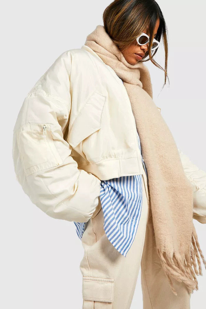 Batwing Oversized Bomber Jacket | Boohoo.com (UK & IE)