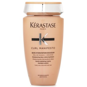 KerastaseCurl Manifesto Bain Hydratation Douceur Gentle Hydrating Creamy Shampoo (For Curly, Very Curly & Coily Hair) 250ml/8.5oz | Strawberrynet