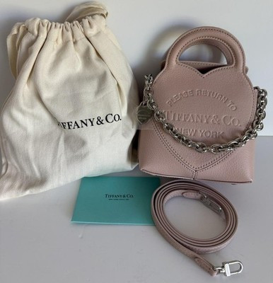 Tiffany & Co Pink Mini Bag Please Return to Tiffany Crossbody Handbag NWT | eBay US