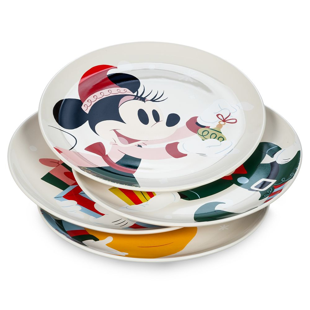 Mickey Mouse and Friends Holiday Plate Set | Disney Store