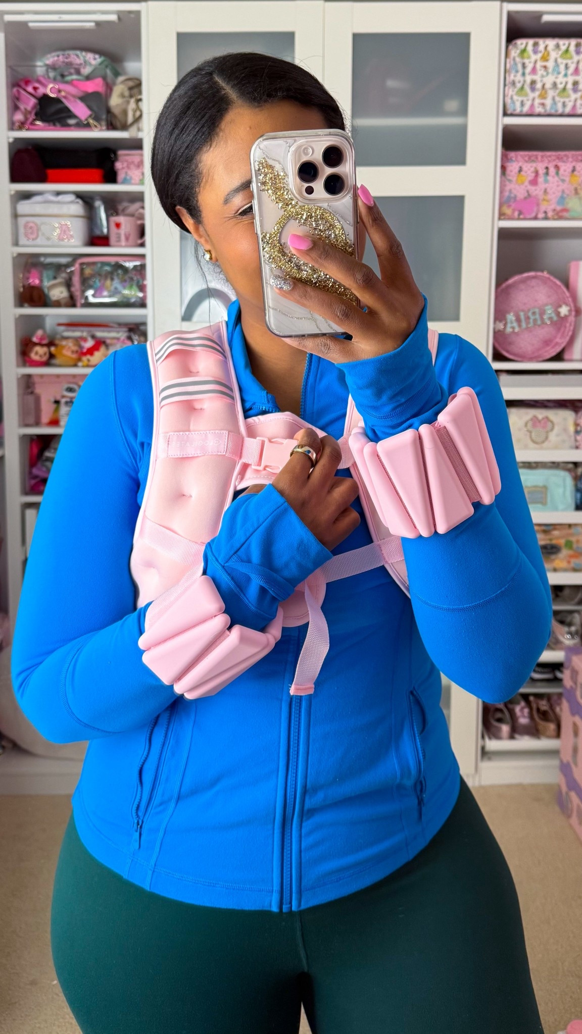 Strength training, but make it pink!🥰🩷 

#LTKootd #LTKActive #LTKfitnessgoals