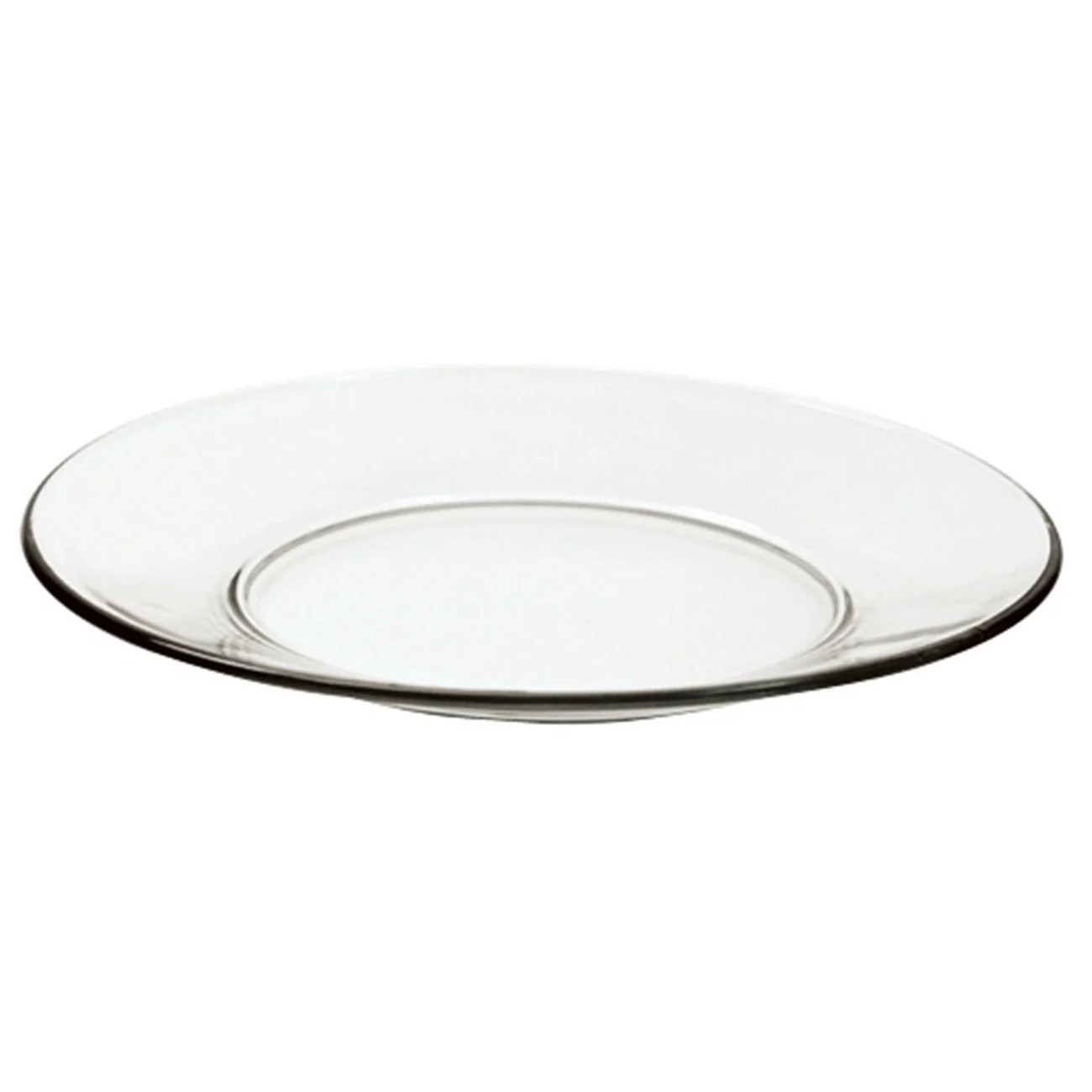 Mainstays 10" Clear Round Glassware Dinner Plate | Walmart (US)
