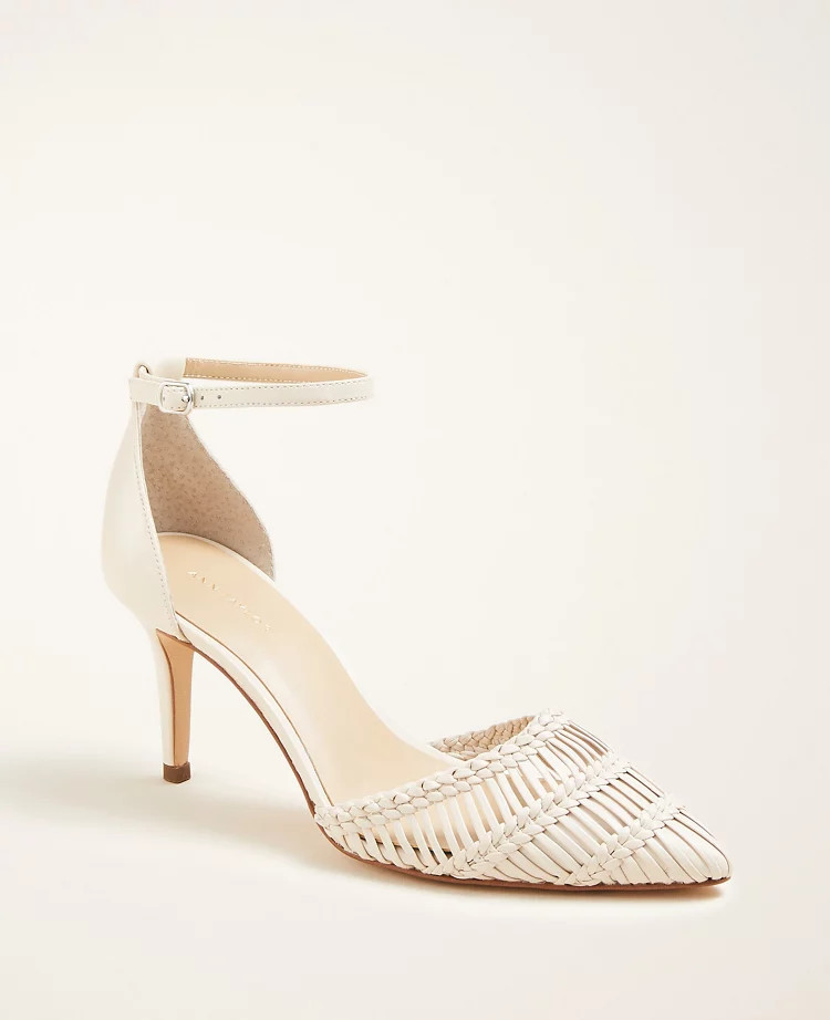 Durban Woven Leather Pumps | Ann Taylor (US)