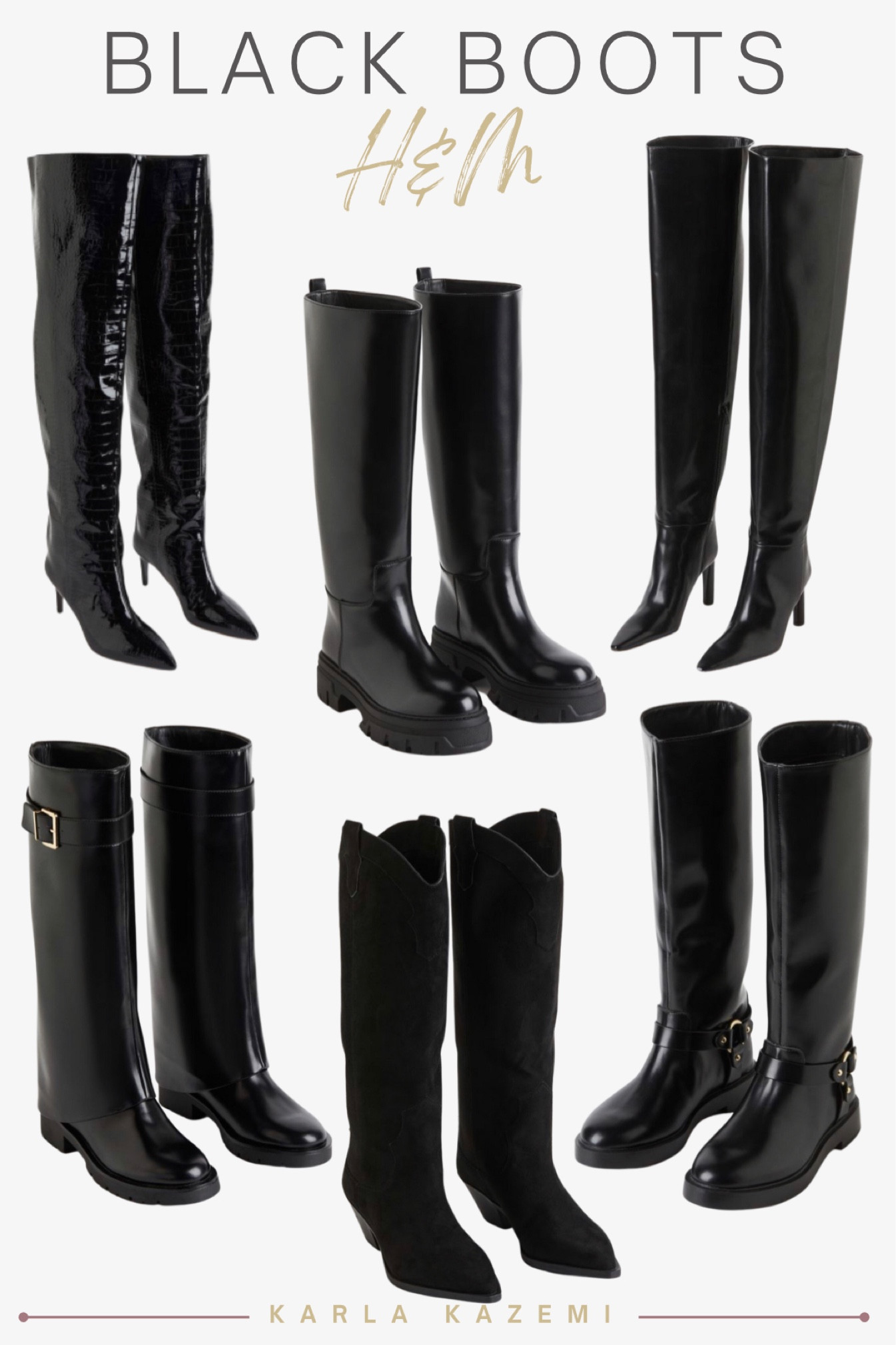 Fall shoes that are so chic and affordable! Mixing in some classic and trendy styles! 

If you’re starting to build up your wardrobe, opt for a classic shoe that’s always in style! A knee high black boot or sock boot❤️
If you’re looking for a trendy shoe, the western look is in full swing 🤠 as well as the Moto boots😍







Fall basics, Fall trend, chic style, casual shoes, sock boot, Chelsea boot, lug boot, knee high boot, over the knee boot, OTK boot, western boot, western trend, western shoes, western style, tall boots, black boots, Fall shoes, Fall boots, moto boot, heel boots, chunky boot, affordable shoes, affordable boots, affordable fashion, affordable heels, Karla Kazemi.

#LTKstyletip #LTKfindsunder100 #LTKshoecrush