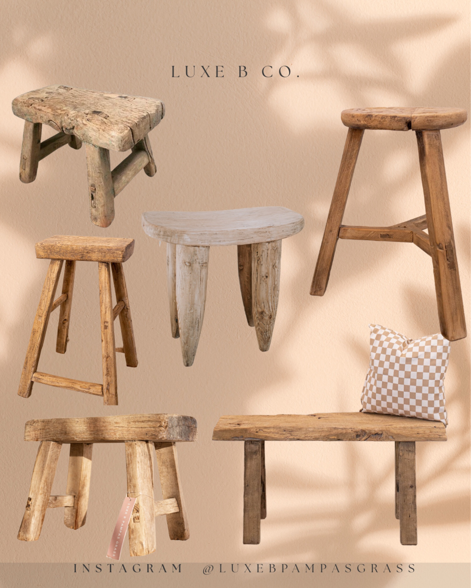 Skinny Elm Benches , Vintage Stools , Vintage Furniture 

#LTKstyletip #LTKhome #LTKFind
