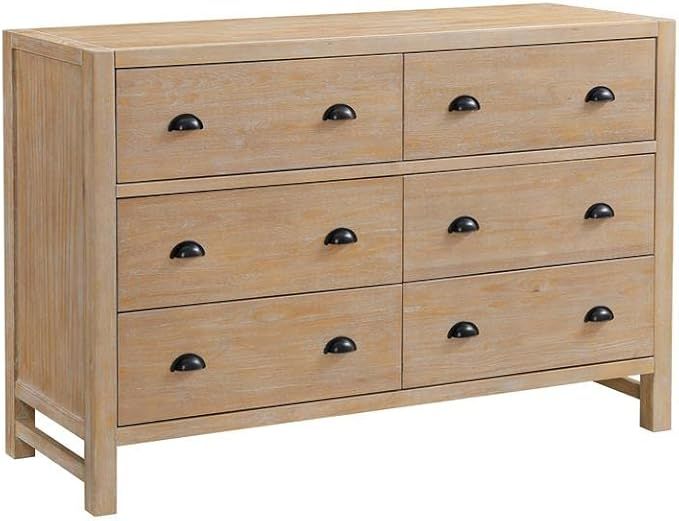 Alaterre Furniture Arden Wood Double Dresser, Light Driftwood | Amazon (US)