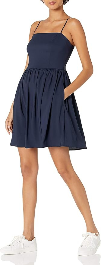 Goodthreads Women's Georgette Smock-Back Cami Mini Dress | Amazon (US)