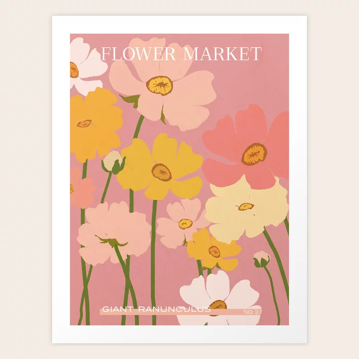 Flower Market - Ranunculus #2 Art Print by Gale Switzer | Society6