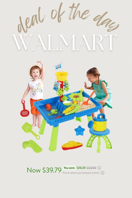 Water sand table on deal of day at Walmart! 