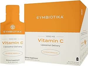 CYMBIOTIKA Vitamin C Individual Packets, Liposomal Delivery, Supplement for Immune Support, Colla... | Amazon (US)