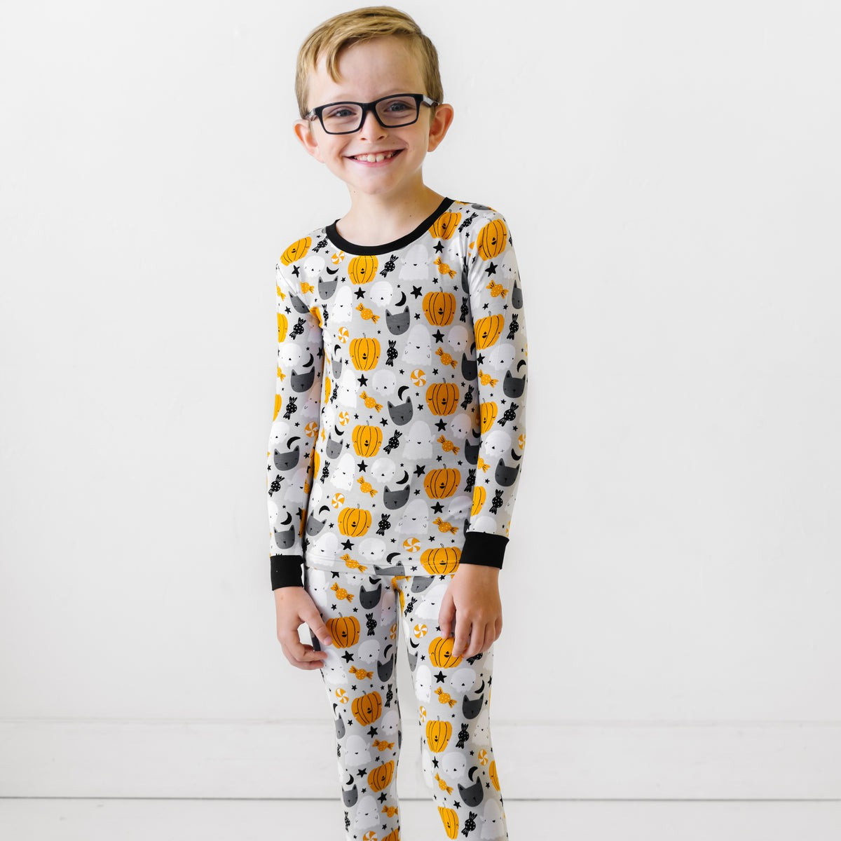 Boo Crew Two-Piece Bamboo Viscose Pajama Set | Little Sleepies