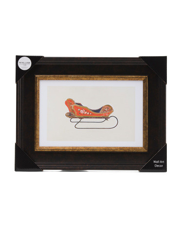 16x12 Vintage Sleigh Framed | TJ Maxx