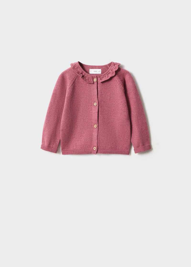 Button knit cardigan -  Girls | Mango Kids USA | MANGO (US)