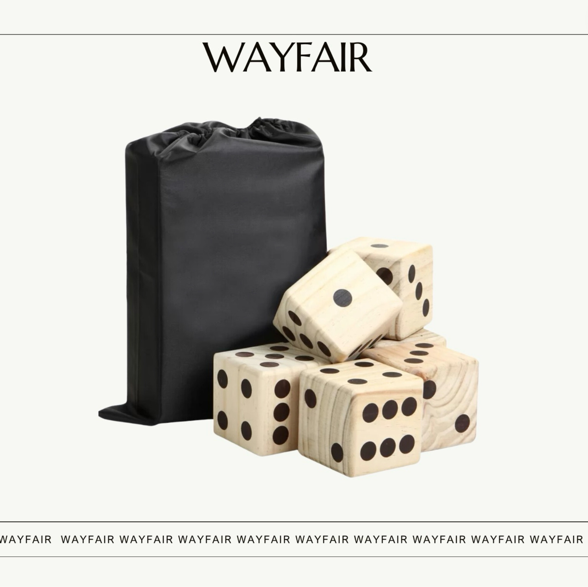 How fun is this xtra big Yahtzee game for outdoors! 

Backyard Games 
Backyard necessities 
Family Games 
Game Night 

#LTKParties #LTKFindsUnder50 #LTKHome