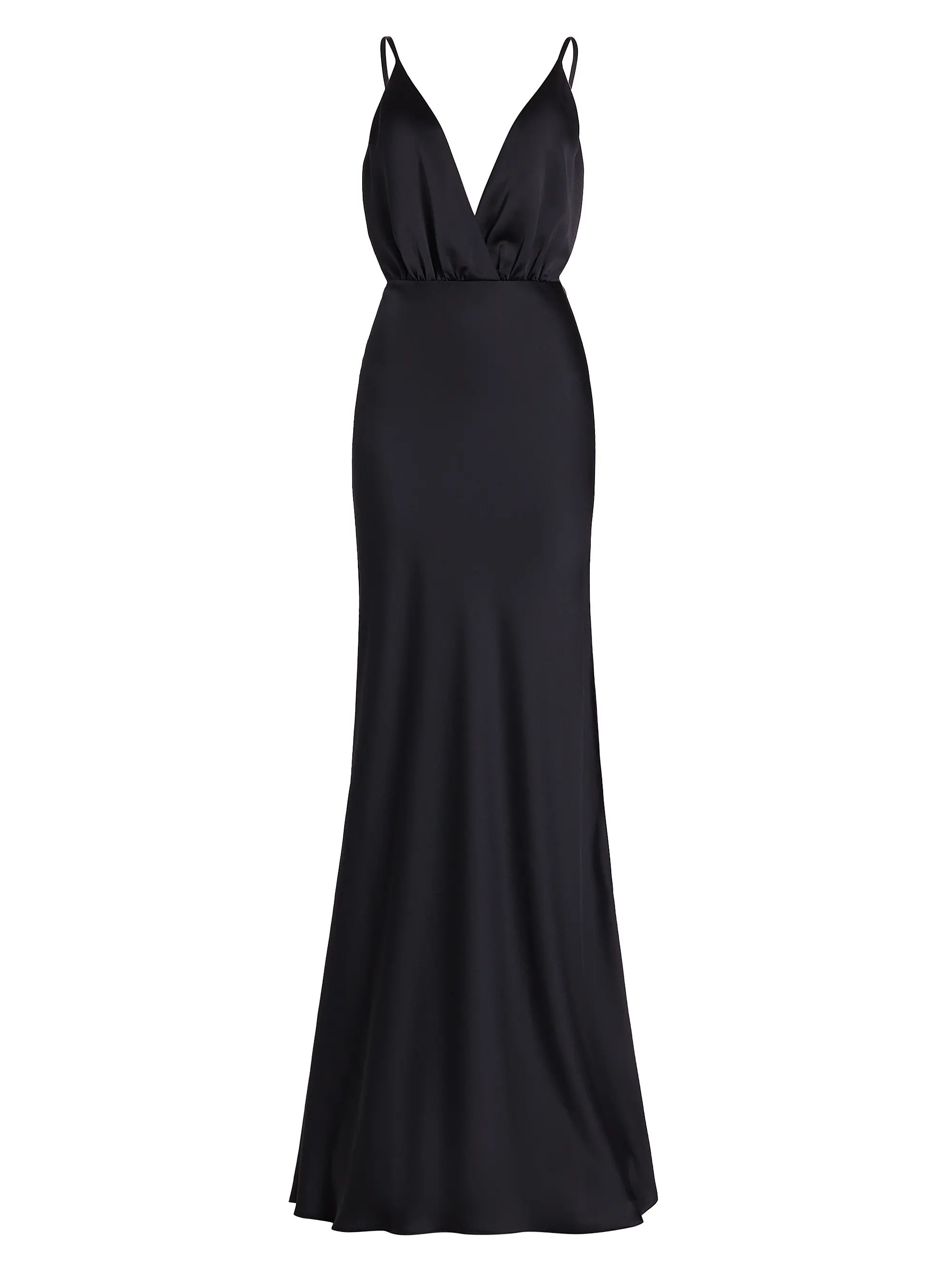 Vick V-Neck Satin Gown | Saks Fifth Avenue