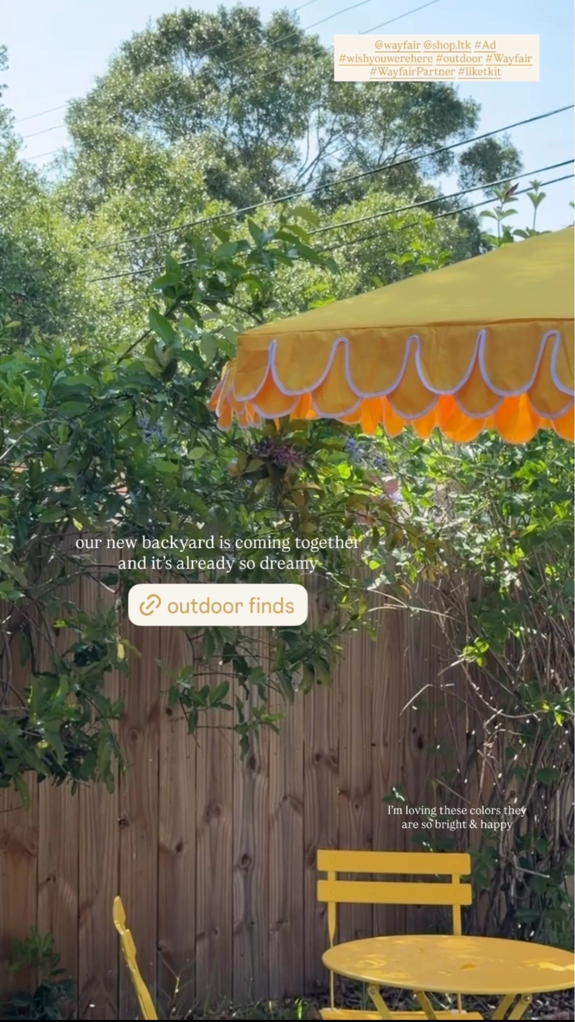 #Ad Ahhhhh I can’t wait to spend every morning out here as a family 🥹🏡 SO soon!!!!! @Wayfair @shop.ltk #liketkit #wishyouwerehere #outdoor #Wayfair #WayfairPartner