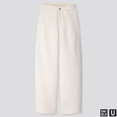 WOMEN U WIDE-FIT CURVED JERSEY PANTS | UNIQLO (US)