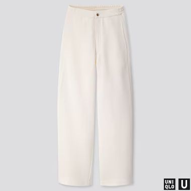 WOMEN U WIDE-FIT CURVED JERSEY PANTS | UNIQLO (US)