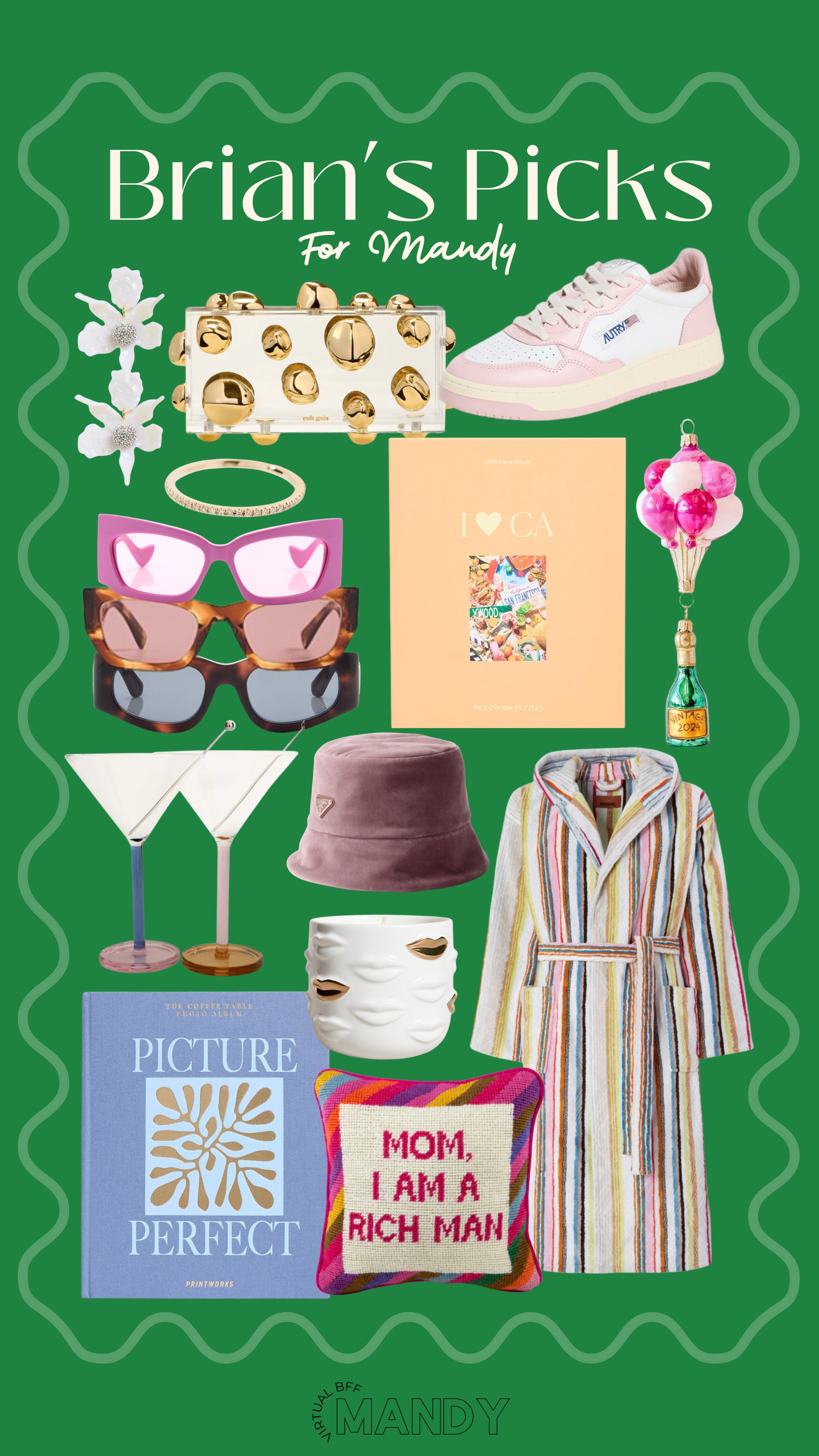 Brian’s picks for me!💖 

Holiday gift guide - gifts for her - gifts for wife - gifts for her - jewelry - beauty - purse - sneakers - candle 

#LTKHoliday #LTKGiftGuide #LTKStyleTip