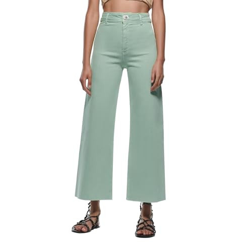 Supgoreou Women's Wide Leg Jeans High Waisted Stretchy Trendy Casual Versatile Work Denim Pants Trousers 2025- Green,Size X-Small | Amazon (US)