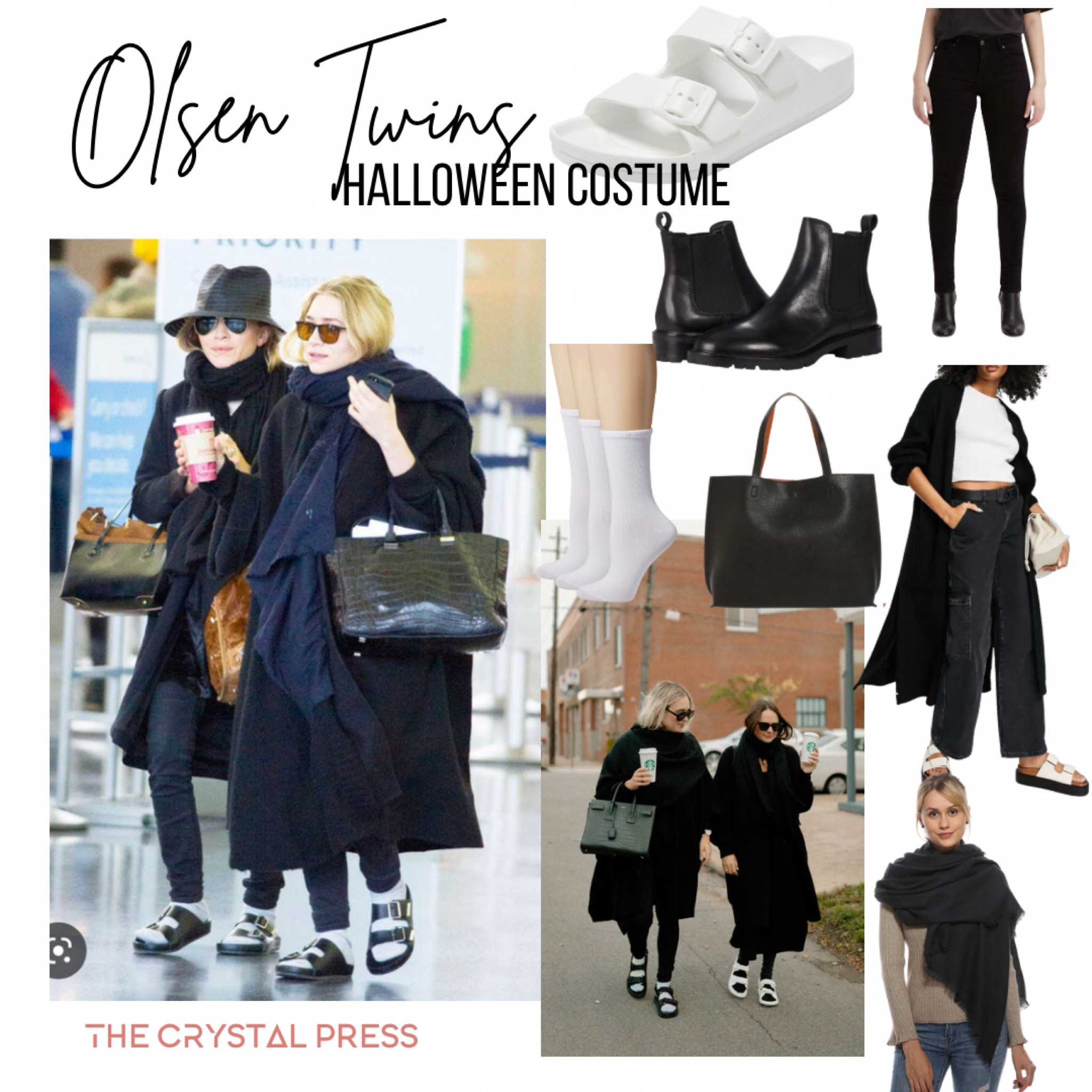 OLSEN TWINS HALLOWEEN COSTUME. Halloween ideas. Mary-Kate and Ashley Olsen. BFF Halloween ideas. Halloween costume idea. Chic Halloween costumes. The Crystal press costume. 

#LTKHalloween #LTKunder50 #LTKSeasonal