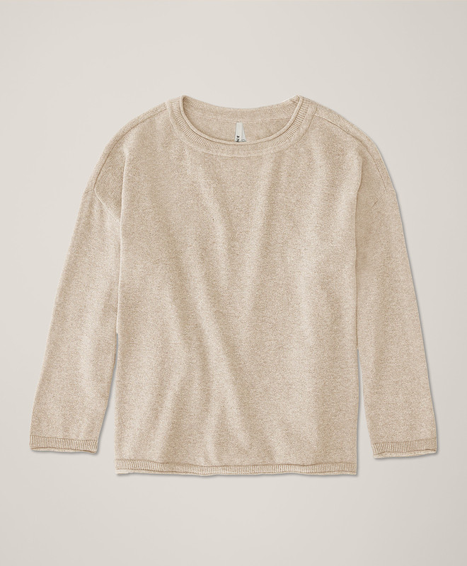 Women’s Classic Fine Knit Wide Neck Sweater made with Organic Cotton | Pact | Pact Apparel