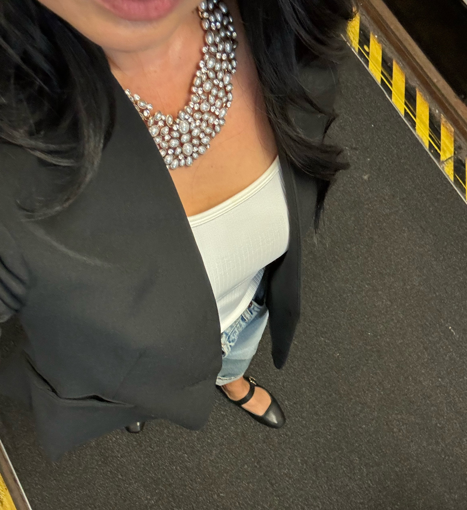 Elevated but casual airport look! 


Ootd, denim jeans, statement jewelry, blazer, flats

#LTKover40 #LTKCon #LTKstyletip