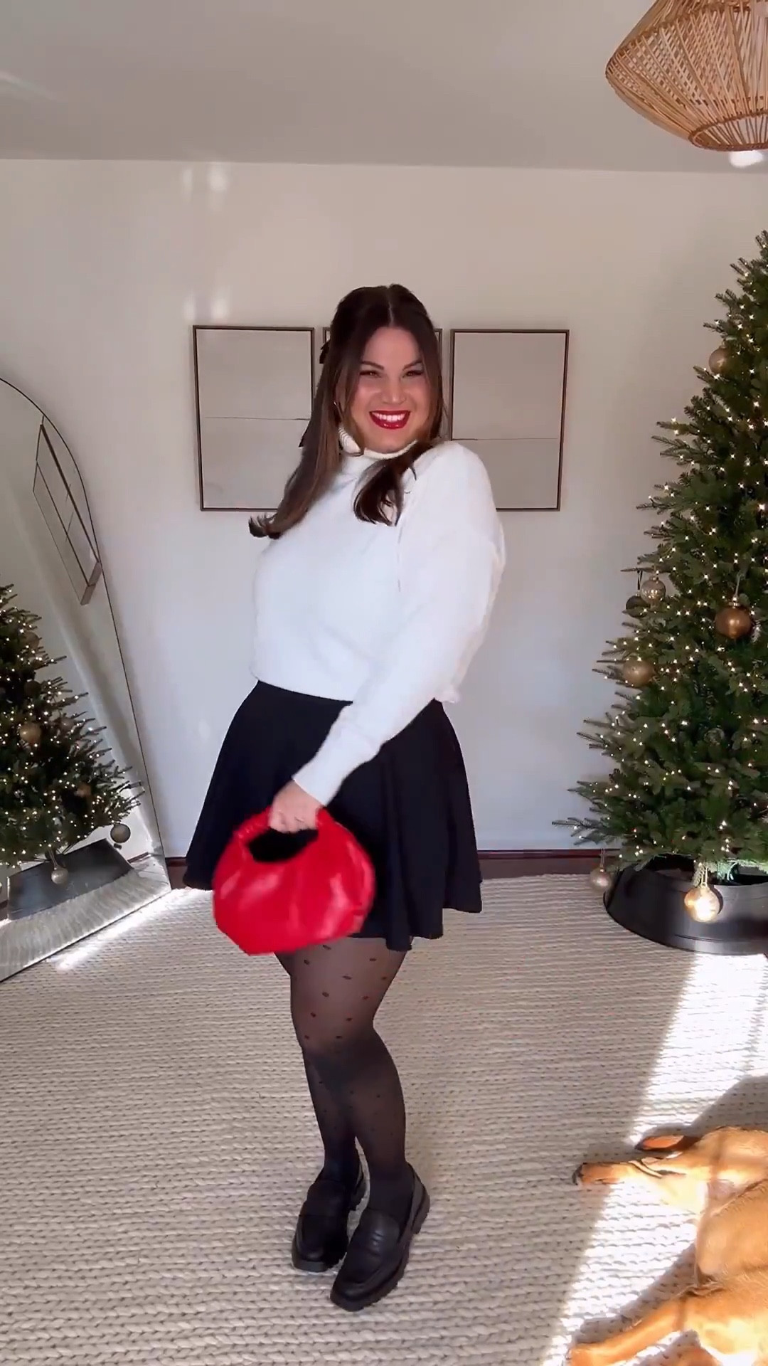 Midsize holiday outfit! Sharing this easy, comfy, but festive look from amazon! This is a good one that can easily be recreated with items you already have in your closet but also can be worn after the holidays are over ☺️

Bralette- size M/L
Sweater- size XL
Skirt- size XL
Loafers- size 9.5
Tights - xl 
Lipstick in the shade lady balls 

Holiday outfit, holiday style, holiday fashion, amazon, amazon holiday, Amazon outfit, amazon holiday outfit, midsize 



#LTKootd #LTKMidsize #LTKHoliday