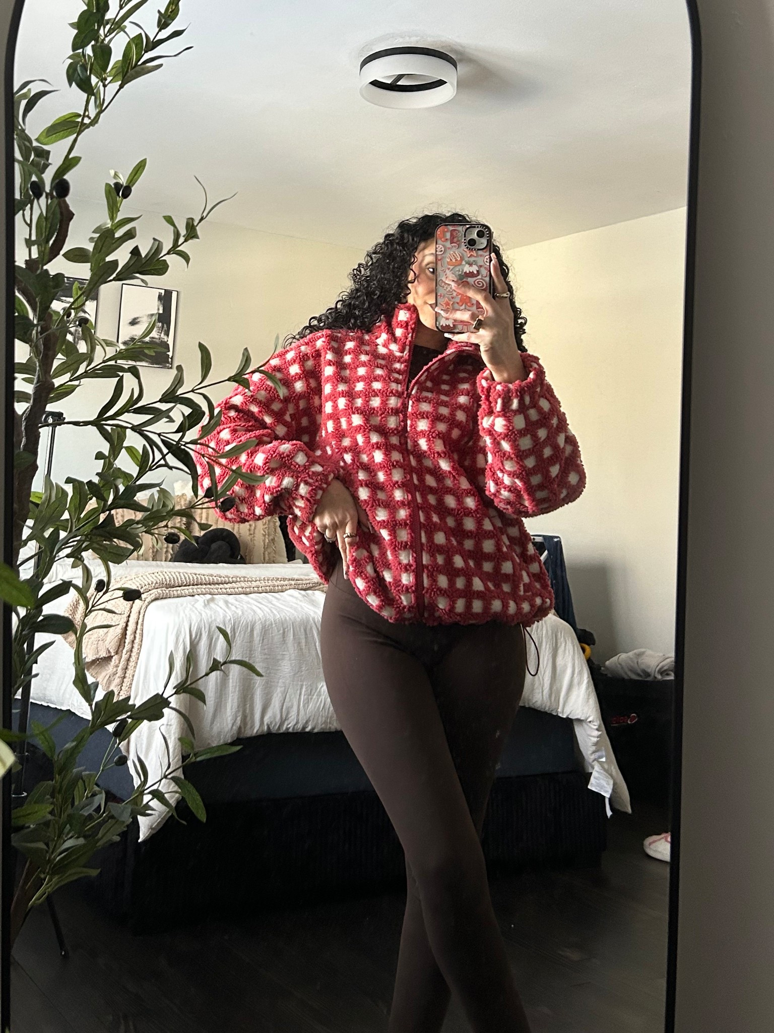 At this point I’m wearing a fleece or Sherpa jacket everyday ! Love this checkered one I found on Amazon - wearing a size S 

#LTKSeasonal #LTKootd #LTKPetite