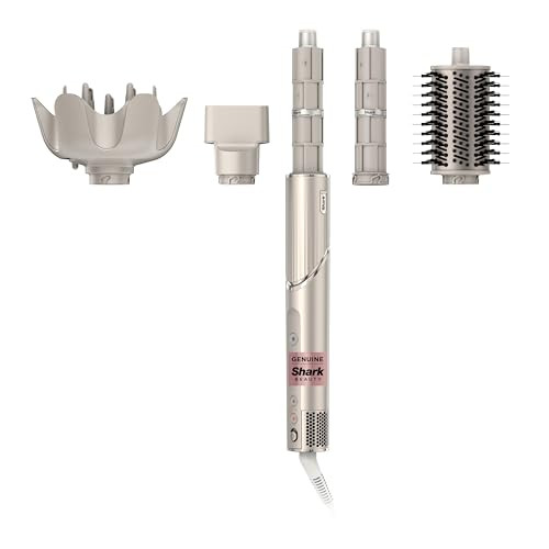 Shark HD435 FlexStyle Air Styling & Drying System, Powerful Hair Blow Dryer & Multi-Styler with Auto-Wrap Curlers, Curl-Defining Diffuser, Oval Brush, & Concentrator Attachment, Stone | Amazon (US)