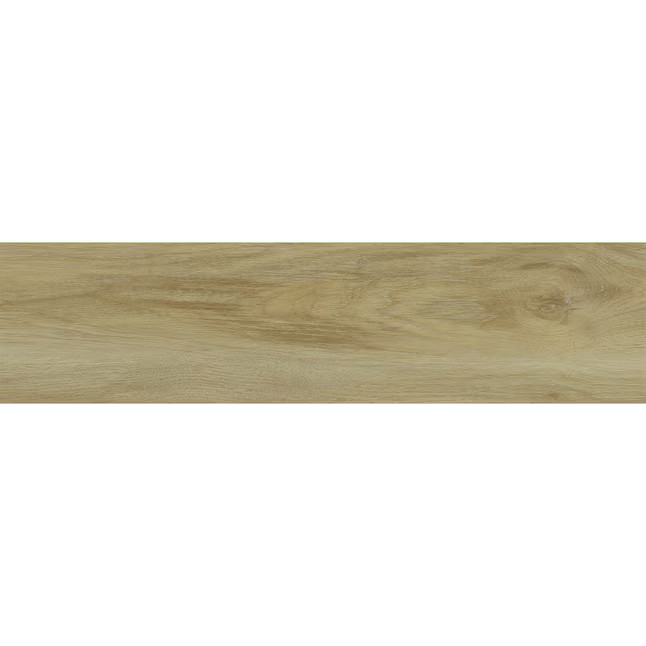 Style Selections Flaxen Oak 4-mil x 6-in W x 24-in L Waterproof Peel and Stick Luxury Vinyl Plank... | Lowe's