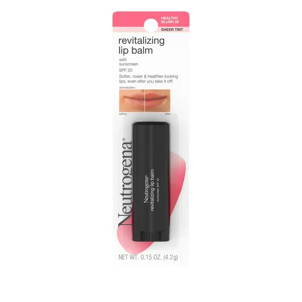 Neutrogena Revitalizing Tinted Lip Balm, SPF 20, Healthy Blush,.15 oz - Walmart.com | Walmart (US)