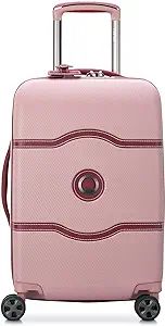 DELSEY Paris Chatelet Hardside Luggage with Spinner Wheels, Pink, Carry-on 19 Inch, No Brake | Amazon (US)
