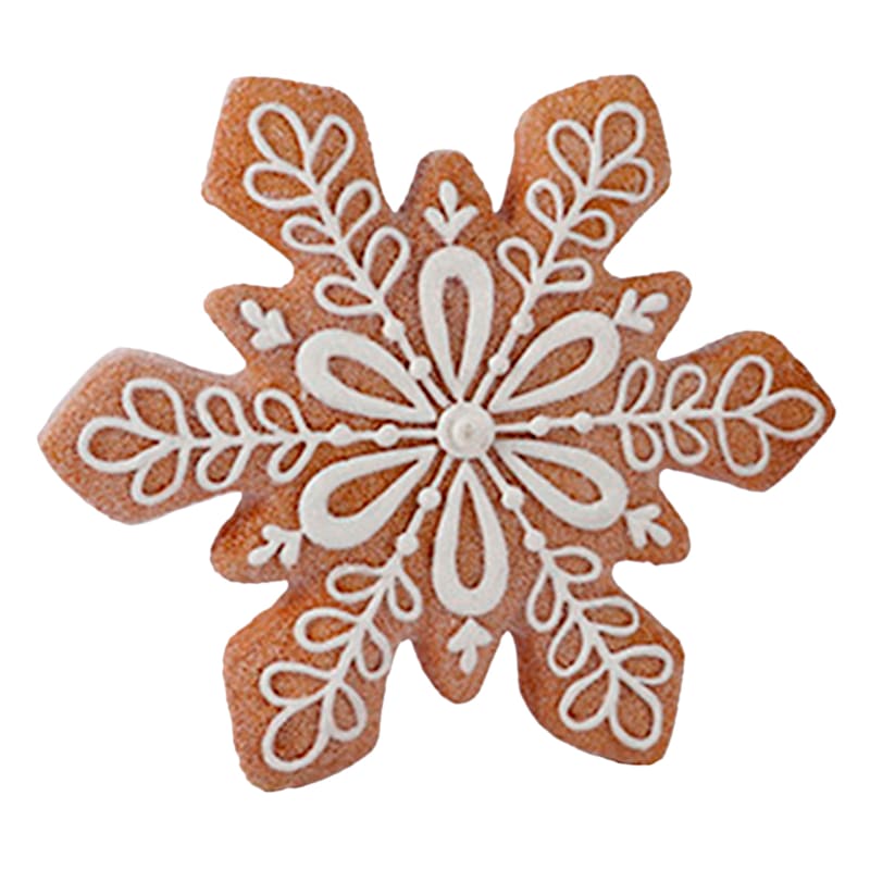 Gingerbread Lane Snowflake Ornament, 6" | At Home
