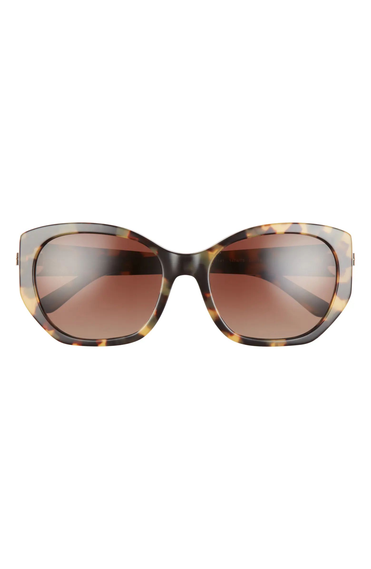 55mm Gradient Polarized Oval Sunglasses | Nordstrom