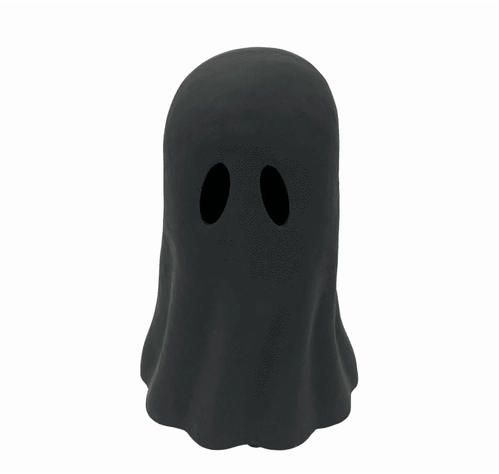 Halloween  Paper Mache Ghost Tabletop Decoration, Resin  Ghost Tabletop Decoration, Black, 3.94" ... | Walmart (US)