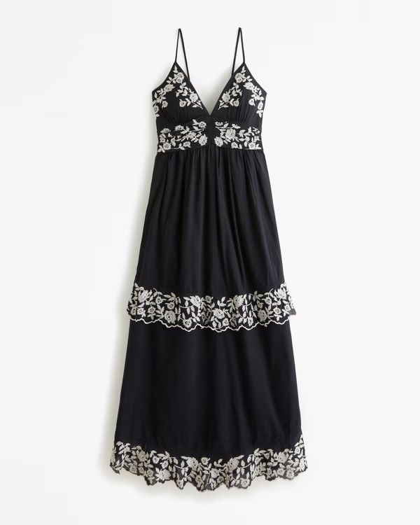 Women's Tiered Ruffle Maxi Dress | Women's New Arrivals | Abercrombie.com | Abercrombie & Fitch (US)