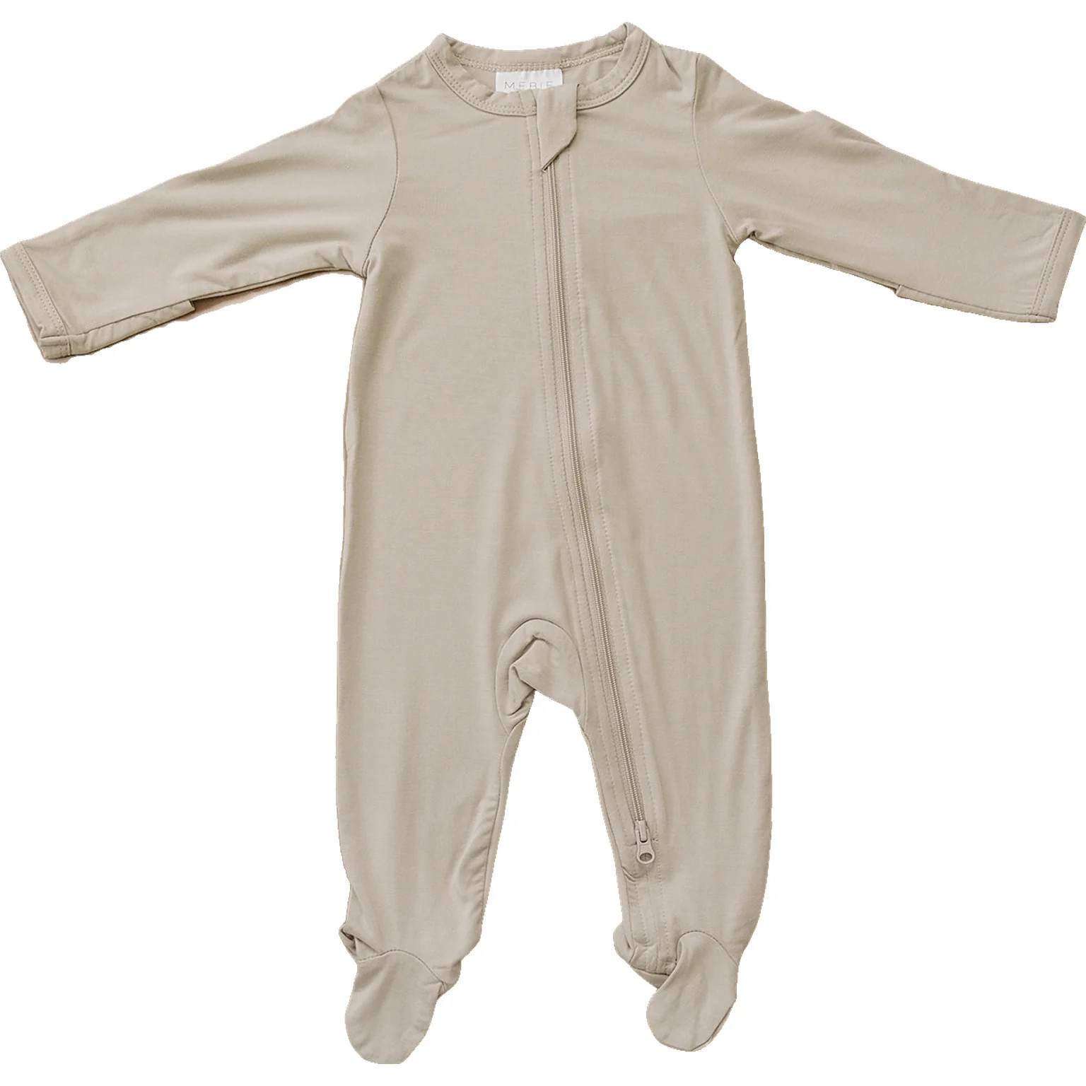 Mebie Baby Oatmeal Bamboo Zipper Gender Neutral | Mebie Baby